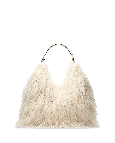 Michael Kors Nolita Faux Fur Large Hobo Bag