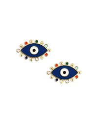 Anabel Aram Milos Evil Eye Stud Earrings