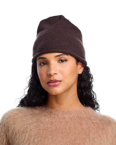 C by Bloomingdale's Cashmere Angelina Rolled Edge Slouch Hat - Exclusive