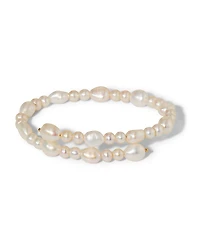 Nadri Poppy Cultured Freshwater Pearl Double Wrap Bracelet