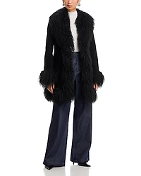Susanna Chow Dorothy Shearling Midi Coat