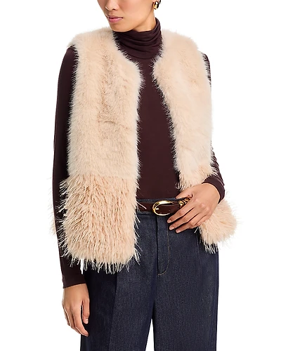 La Fee Maraboutee Edma Faux Fur Vest