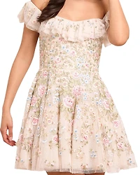 Needle & Thread Antoinettes Floral Mini Dress