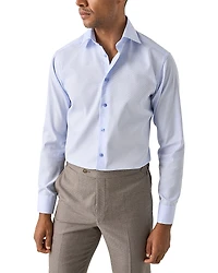Eton Slim Fit Textured Dress Shirt