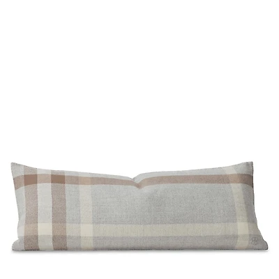 Boll & Branch Alpaca Plaid Decorative Lumbar Pillow