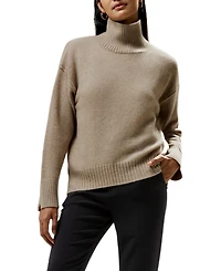 Lilysilk Turtleneck Relaxed-Fit Cashmere Sweater