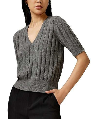 Lilysilk V-Neck Cashmere T-shirt