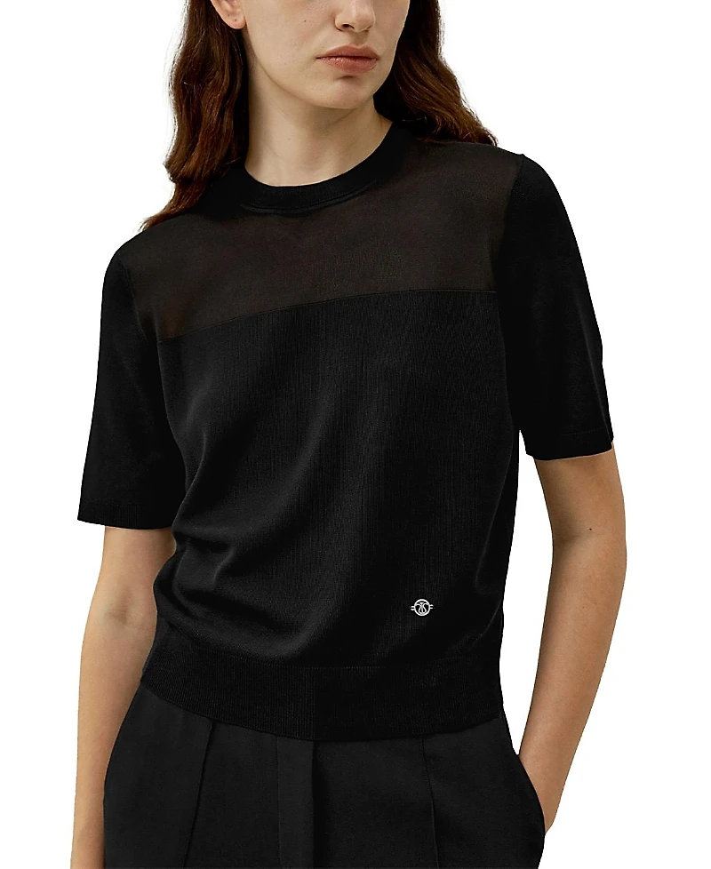 Lilysilk Sophisticated Dual-Knit Silk T-Shirt