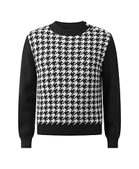 Rachel Riley Girls' Houndstooth Sweater - Little Kid, Big Kid