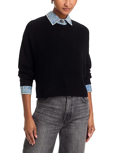 Vintage Havana Denim Trim Sweater