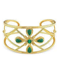 Capucine De Wulf Monique Malachite Gem Cuff