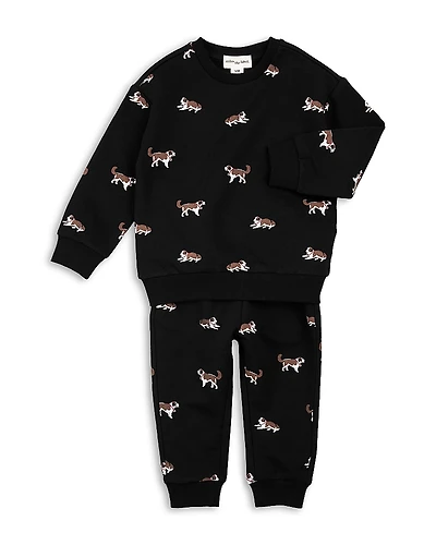 Miles The Label Boys' St. Bernard Print Sweatshirt & Joggers Set - Baby