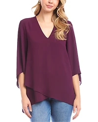 Karen Kane Bracelet Sleeve Asymmetric Top