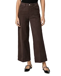 Paige Anessa Cropped Wide Leg Jeans