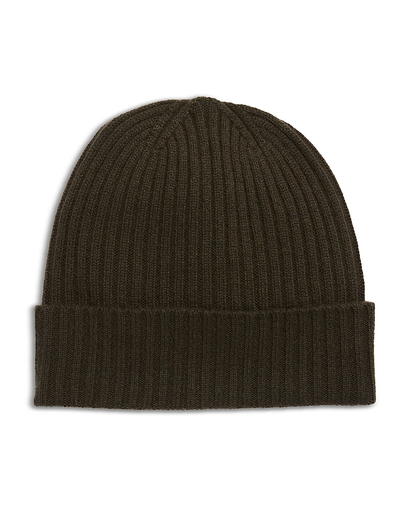 The Men's Store at Bloomingdale's Ribbed Cashmere Cuff Hat - Exclusive