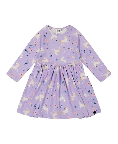 Deux par Girls' Jersey Dress with Pockets