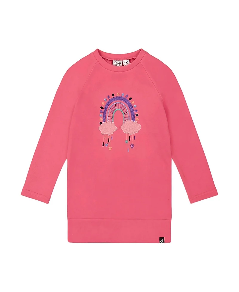 Deux par Girls' Super Soft Tunic Tee with Embroidery