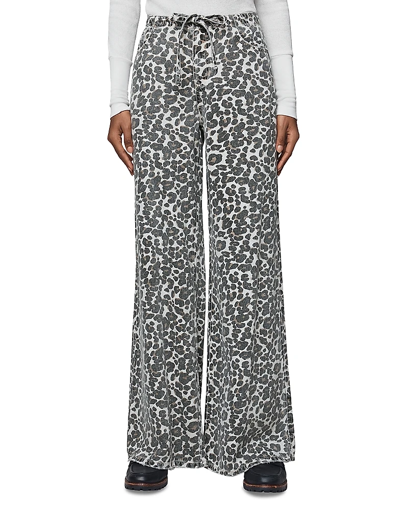 Splendid Lounge Denim Leopard Print Pants