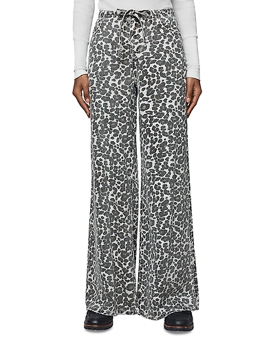 Splendid Lounge Denim Leopard Print Pants