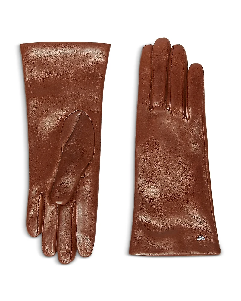 Weekend Max Mara Short Lined Leather Gloves