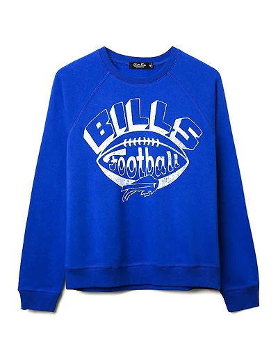Junk Food Clothing Women's Nfl Buffalo Bills Football Raglan Crew Fleece
