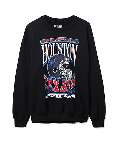 Junk Food Clothing Unisex Nfl Houston Texans Helmet Flea Market Crew Fleece