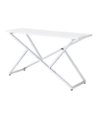 Furniture of America Hartsville 60 Steel Frame High Gloss Sofa Table