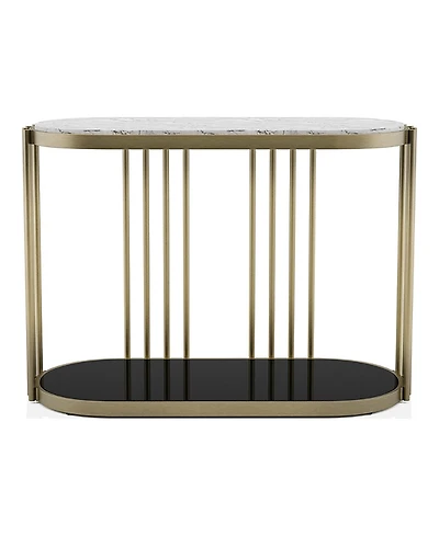 Furniture of America Athens 42 Steel Frame 1-Shelf Sofa Table