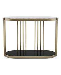 Furniture of America Athens 42 Steel Frame 1-Shelf Sofa Table