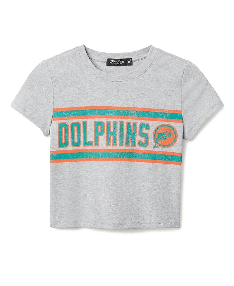 Junk Food Clothing Women's Nfl Miami Dolphins Sideline Baby Tee