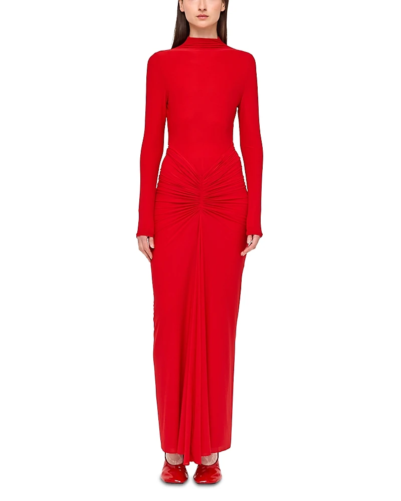 Ronny Kobo Scorpio Ruched Front Dress