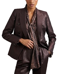 Reiss Naomi Animal Print Blouse