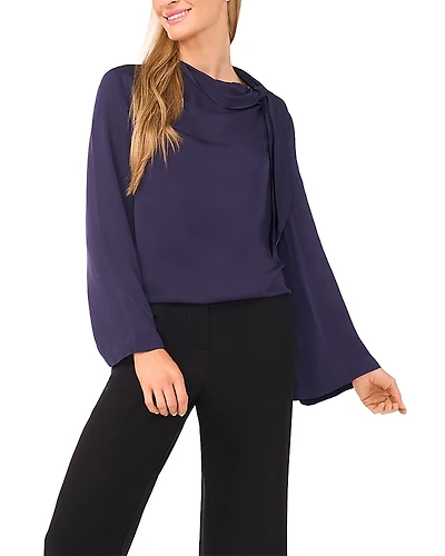 Ted Baker Mock Neck Wide Sleeve Top