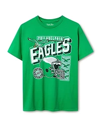 Junk Food Clothing Unisex Nfl Philadelphia Eagles Checkdown Flea Market Tee
