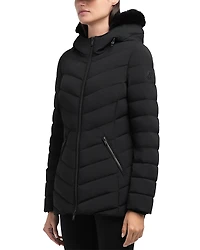 Moose Knuckles Roselawn Shearling Trim Down Jacket