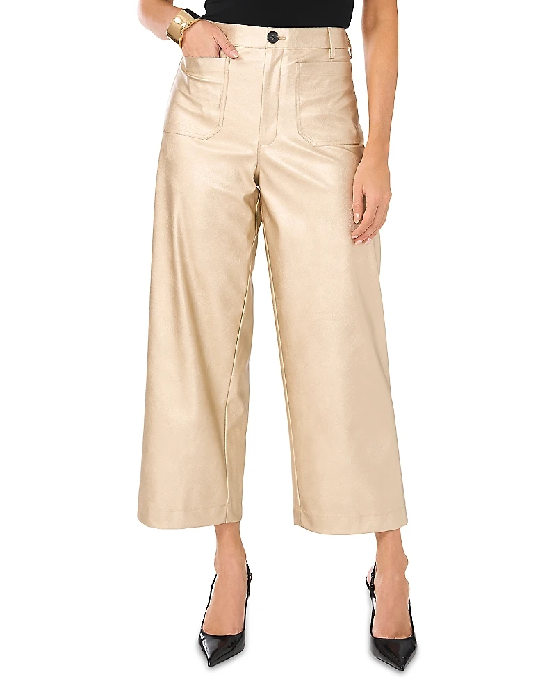 Vince Camuto Cropped Metallic Pants