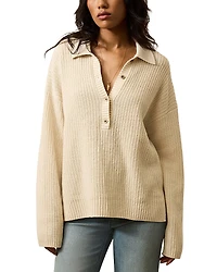 Faherty Miramar Wildflower Polo Sweater