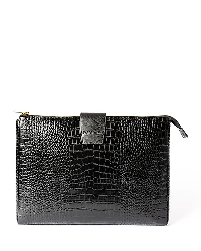 F & W Style Layla Embossed Leather Laptop Case