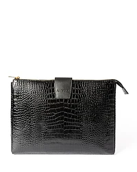 F & W Style Layla Embossed Leather Laptop Case