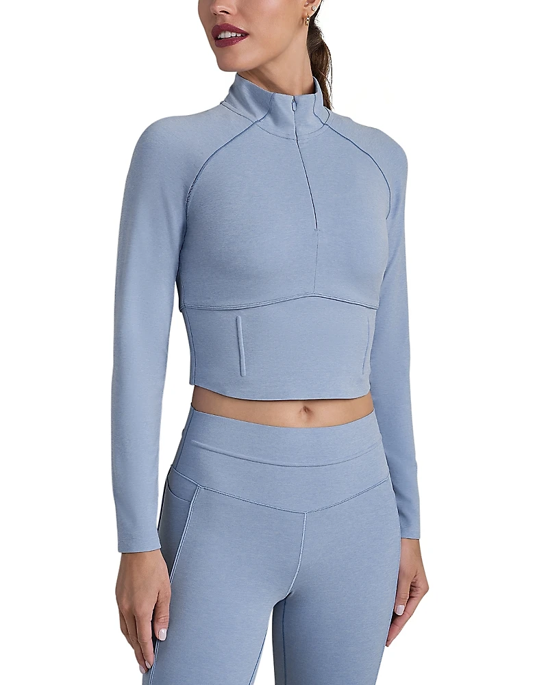 Rhone Heather Revive Quarter Zip Top