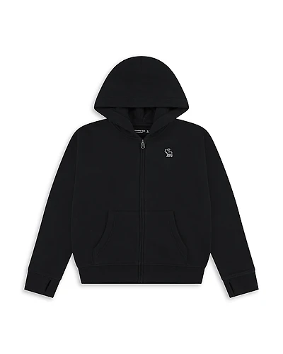 abercrombie kids Boys' Essentials Full Zip Hoodie - Little Kid, Big Kid