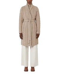 Max Mara Quebec Beige Wool Cashmere Cardigan