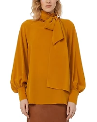 Weekend Max Mara Guido Ochre Silk Blouse