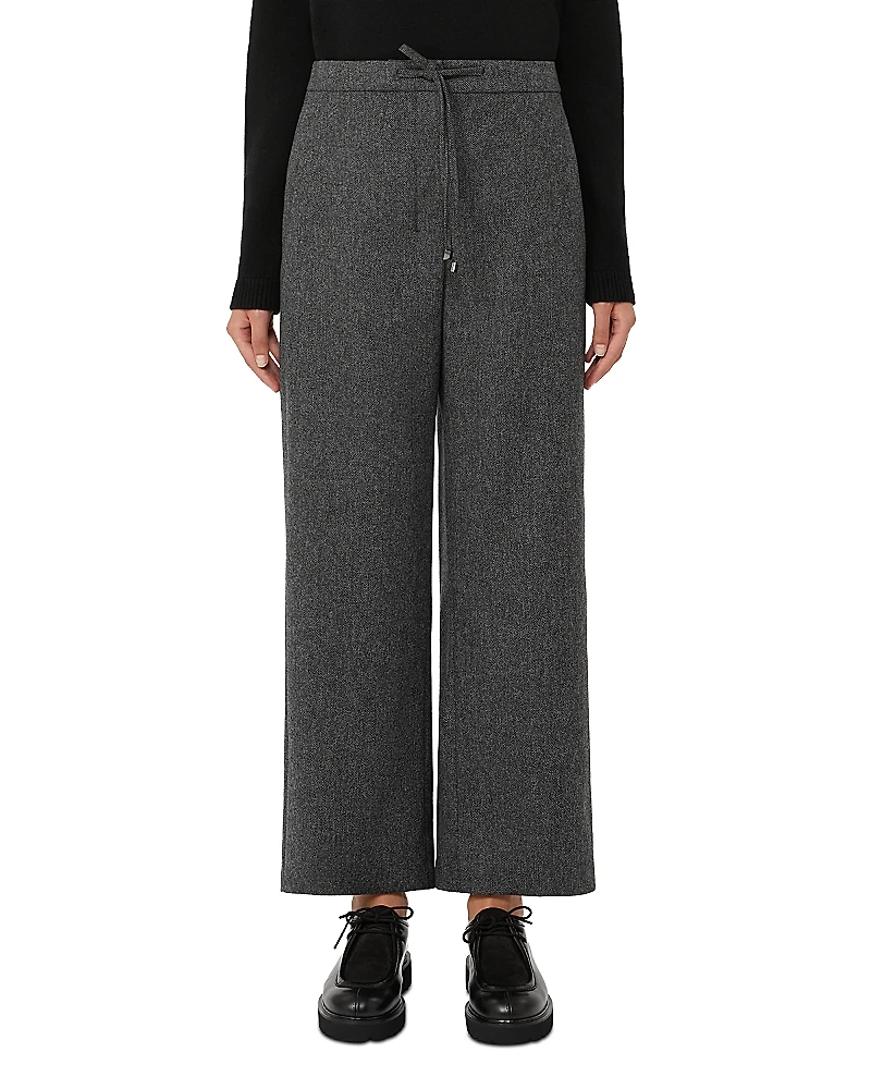 Max Mara Livio Black Wool Cashmere Pants