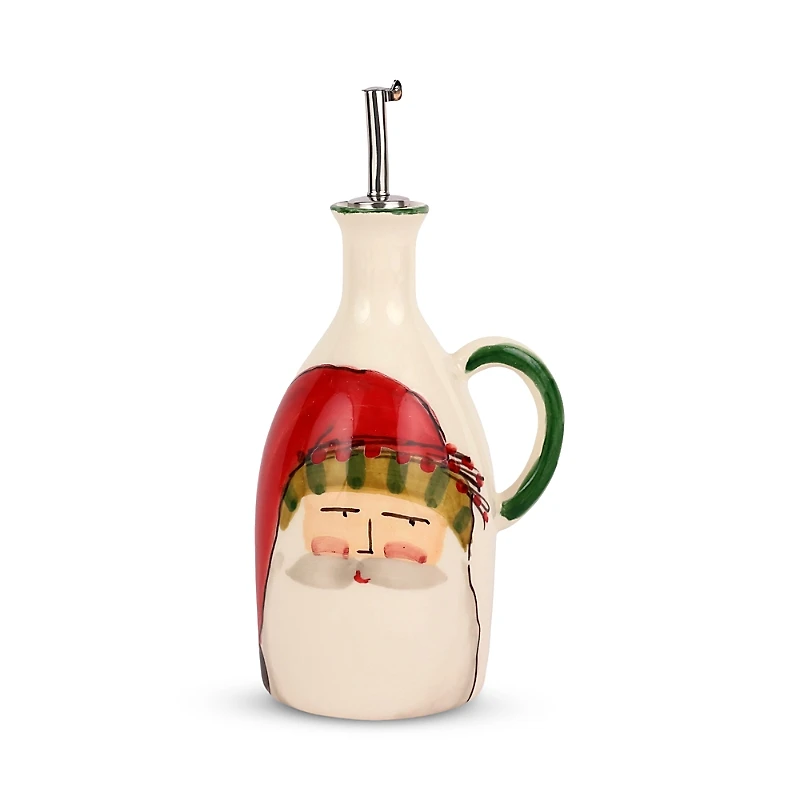 Vietri Old St. Nick Handled Olive Oil Bottle