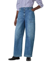 Whistles Elasticated Waist Barrel Jeans