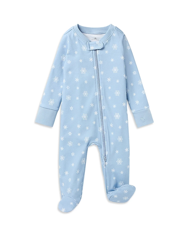 Petite Plume Unisex Periwinkle Wonderland Pima Footie - Baby