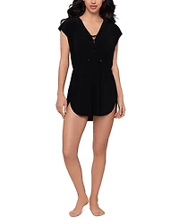 Magicsuit Lace Up Swim Cover-Up Dress