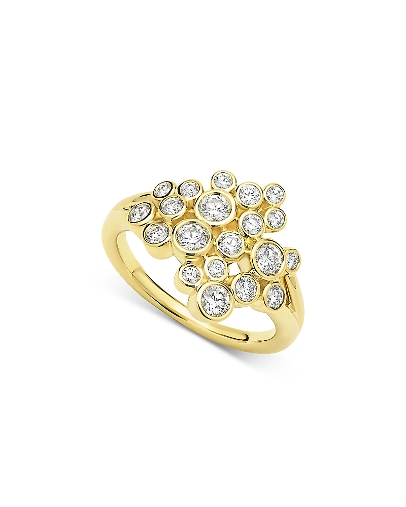 Lagos 18K Yellow Gold Fizz Diamond Bezel Cluster Ring