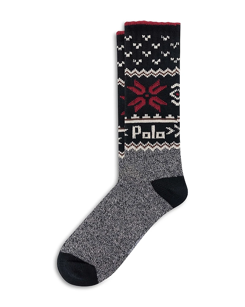 Polo Ralph Lauren Snowflake Boot Socks